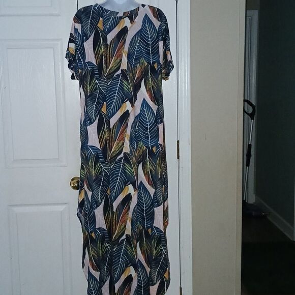 ANRABESS Tropical Casual Loose Sundress Split Maxi Dress Sz XXL NWT - Picture 4 of 9